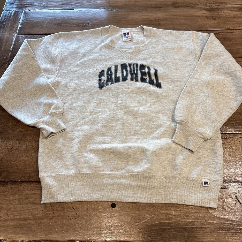 Vintage Russell Athletic Pullover Sweatshirt Caldwell‎ Athletics USA